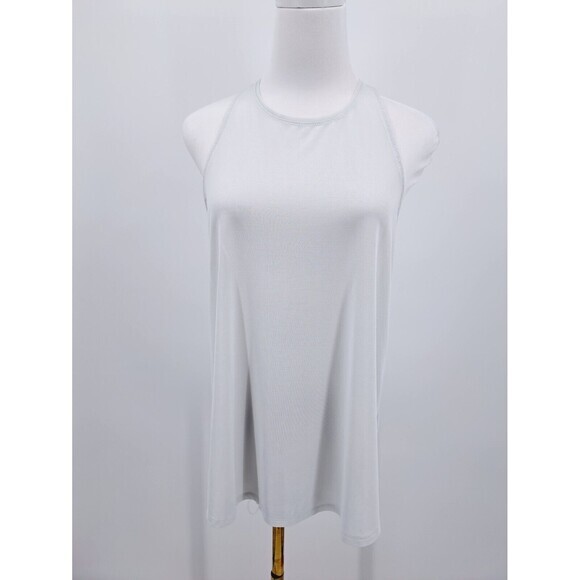 Athleta White‎ T Back Strap Power Of She Workout Tank Top Womens Size Small - Picture 4 of 8
